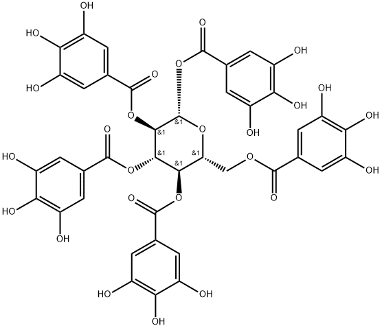 DB03208 (1,2,3,4,6-Pentagalloyl glucose) 14937-32-7